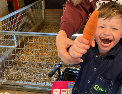 Op de kinderboerderij