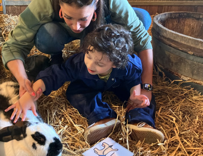 Op de kinderboerderij